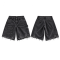 Black Denim Jorts